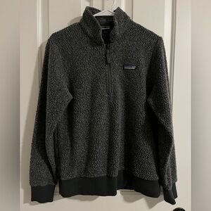Patagonia W's Woolyester Fleece Pullover Gray Quarter Zip Women’s Size M